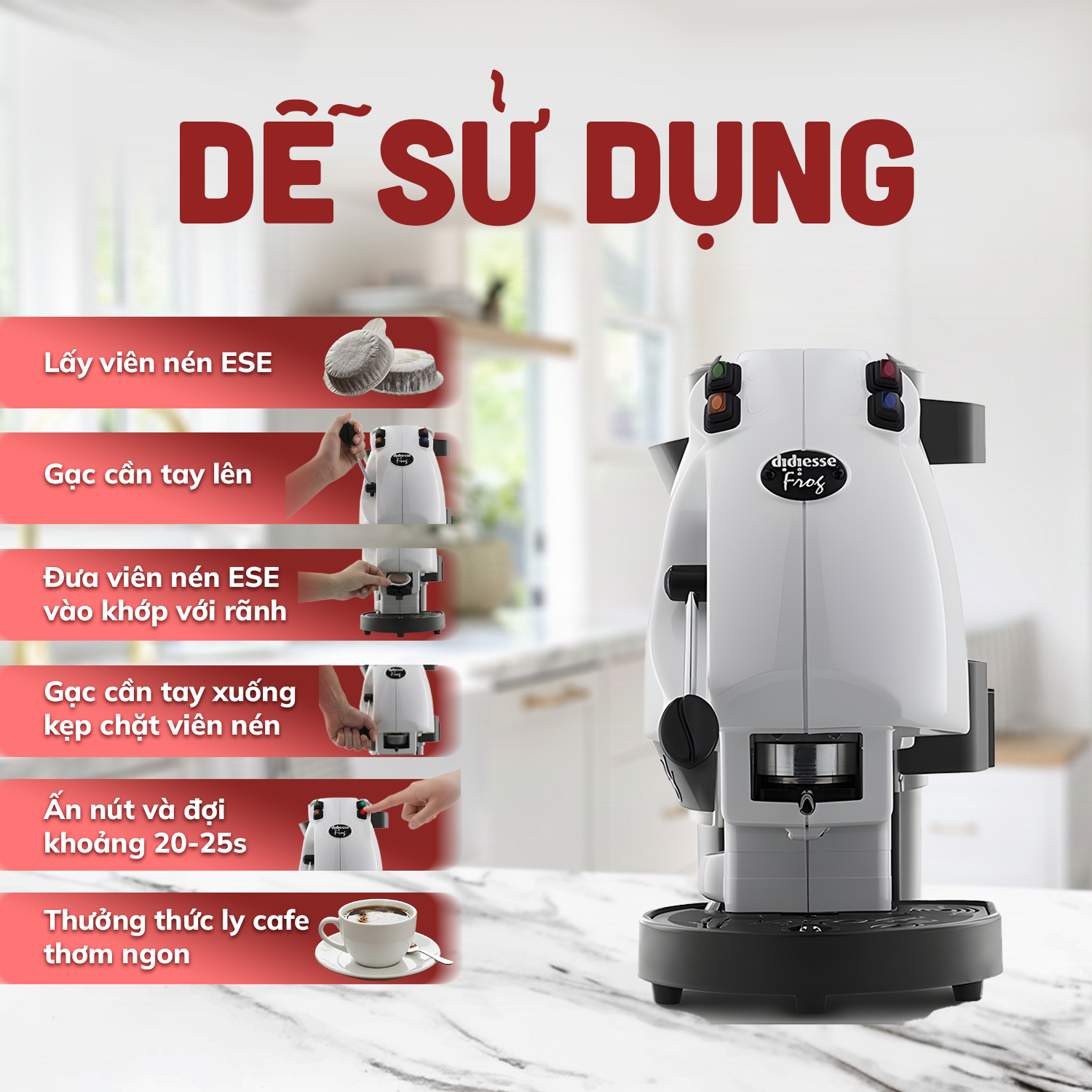 MÁY PHA CÀ PHÊ FROG DIDIESSE